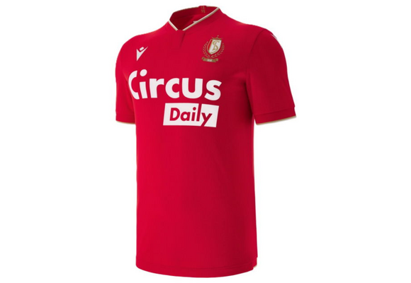 Macron Standard Liege 2025 - 26 Authentic Home Jersey - Red/White