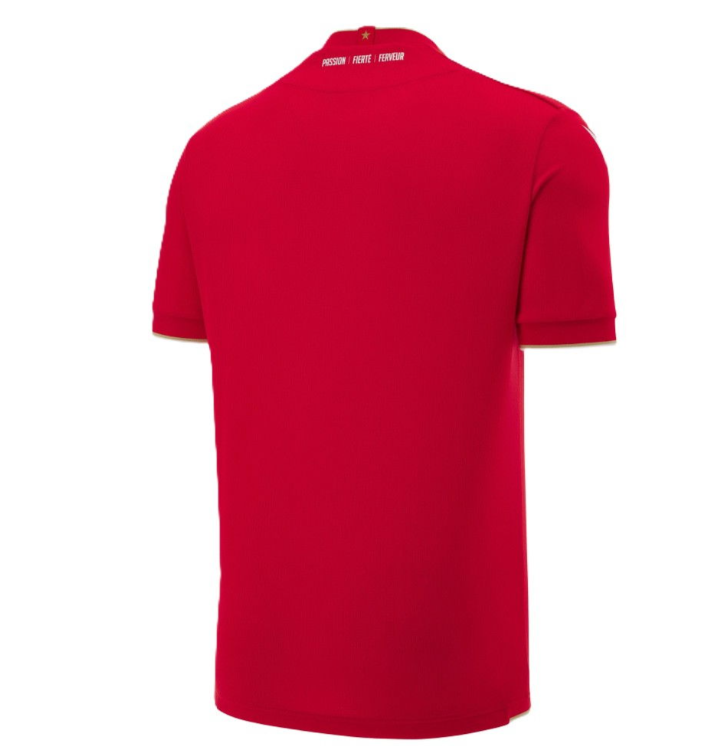 Macron Standard Liege 2025 - 26 Authentic Home Jersey - Red/White