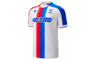 Macron Crystal Palace 2025 - 26 Authentic Away Jersey -White/Red/Royal Blue