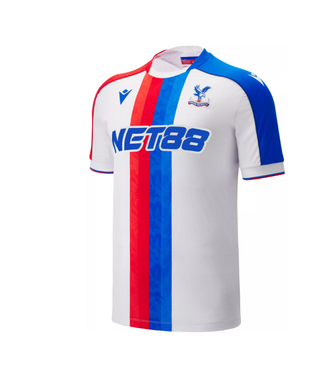 Macron Macron Crystal Palace 2025 - 26 Authentic Away Jersey -White/Red/Royal Blue