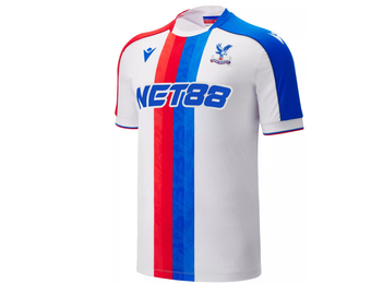 Macron Crystal Palace 2025 - 26 Authentic Away Jersey -White/Red/Royal Blue