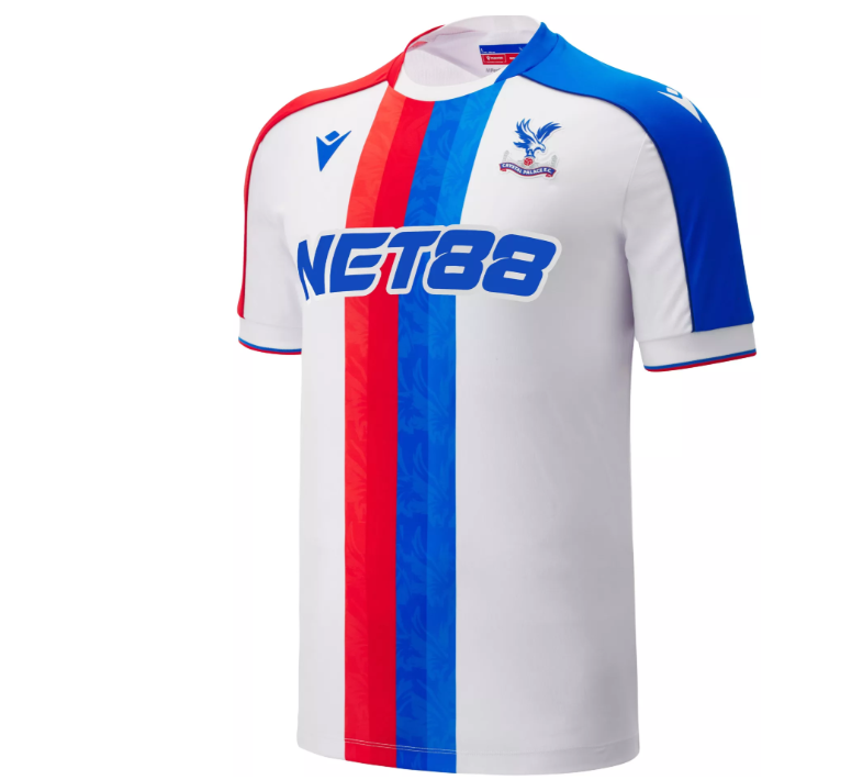 Macron Crystal Palace 2025 - 26 Authentic Away Jersey -White/Red/Royal Blue