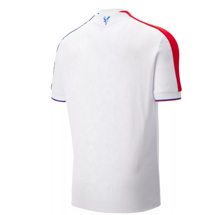 Macron Crystal Palace 2025 - 26 Authentic Away Jersey -White/Red/Royal Blue