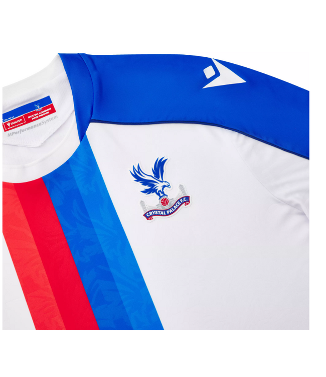 Macron Macron Crystal Palace 2025 - 26 Authentic Away Jersey -White/Red/Royal Blue