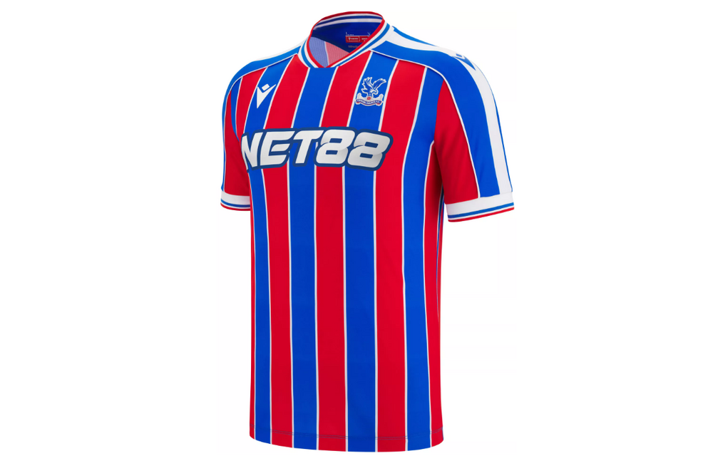 Macron Crystal Palace 2025 - 26 Authentic Home Jersey -Red/Royal Blue/White