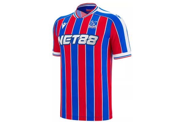 Macron Crystal Palace 2025 - 26 Authentic Home Jersey -Red/Royal Blue/White