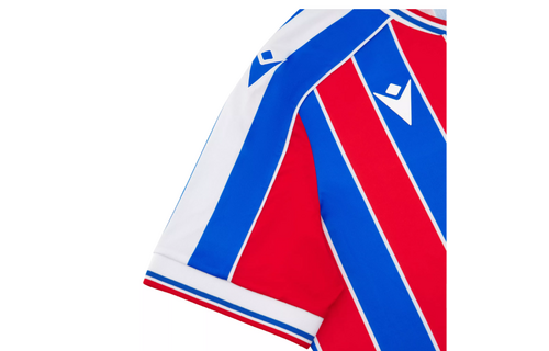 Macron Crystal Palace 2025 - 26 Authentic Home Jersey -Red/Royal Blue/White