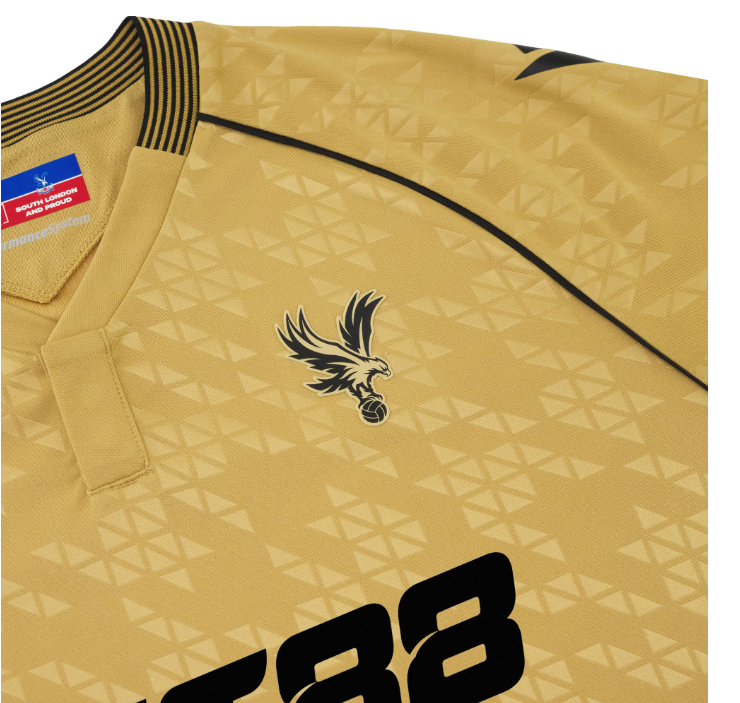 Macron Crystal Palace 2025 - 26 Authentic Third Jersey -Gold