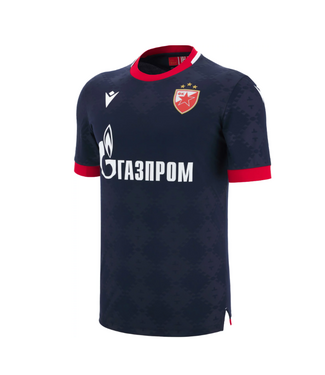 Macron Macron Red Star Belgrade 2025 - 26 Authentic Away Jersey - Navy Blue/Red