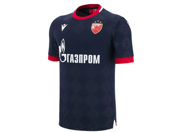 Macron Red Star Belgrade 2025 - 26 Authentic Away Jersey - Navy Blue/Red