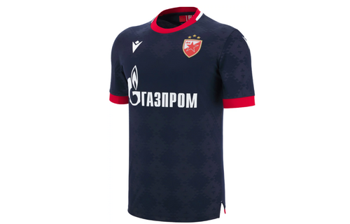 Macron Red Star Belgrade 2025 - 26 Authentic Away Jersey - Navy Blue/Red