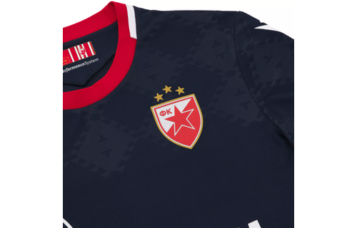 Macron Red Star Belgrade 2025 - 26 Authentic Away Jersey - Navy Blue/Red