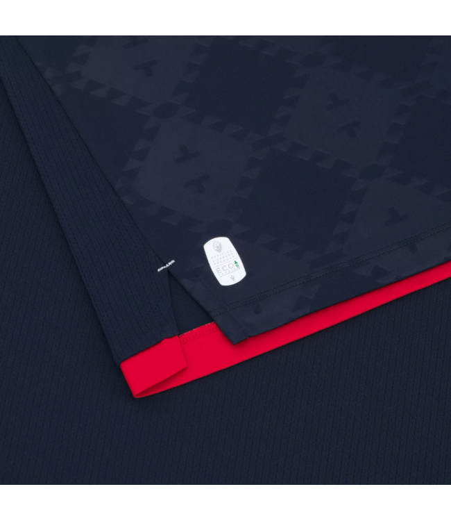 Macron Macron Red Star Belgrade 2025 - 26 Authentic Away Jersey - Navy Blue/Red