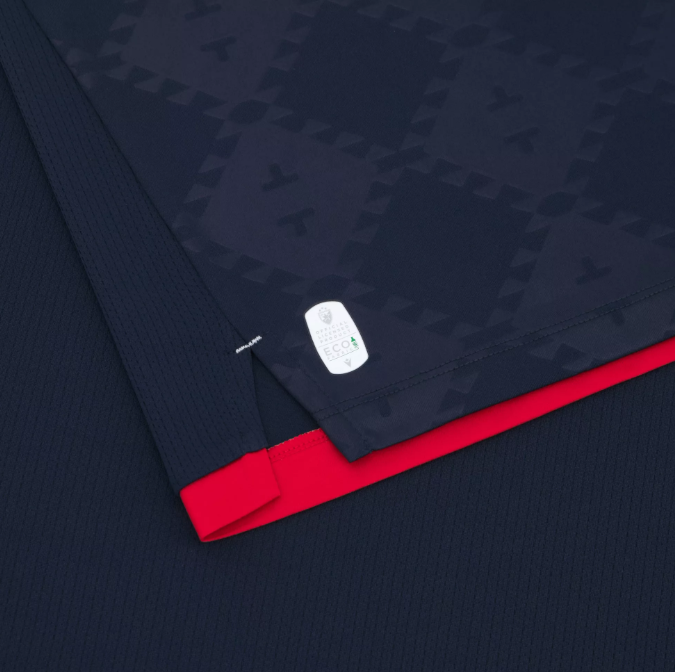 Macron Red Star Belgrade 2025 - 26 Authentic Away Jersey - Navy Blue/Red