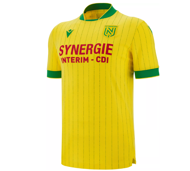 Macron FC Nantes 2025 - 26 Authentic Home Jersey - Yellow/Green