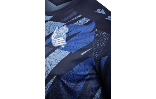 Macron Real Sociedad 2025 - 26 Prematch Jersey - Obsidian/Royal Blue