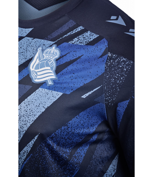 Macron Macron Real Sociedad 2025 - 26 Prematch Jersey - Obsidian/Royal Blue