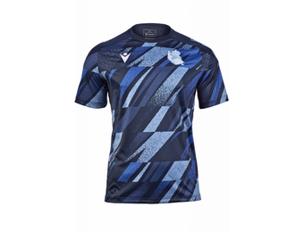 Macron Real Sociedad 2025 - 26 Prematch Jersey - Obsidian/Royal Blue