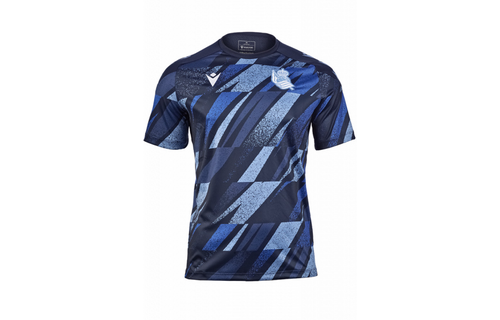 Macron Real Sociedad 2025 - 26 Prematch Jersey - Obsidian/Royal Blue