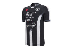 Macron Udinese 2025 - 26 Authentic Home Jersey - Black/White