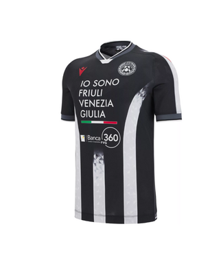 Macron Macron Udinese 2025 - 26 Authentic Home Jersey - Black/White