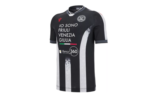 Macron Udinese 2025 - 26 Authentic Home Jersey - Black/White