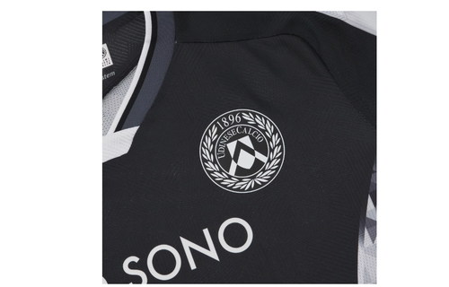 Macron Udinese 2025 - 26 Authentic Home Jersey - Black/White