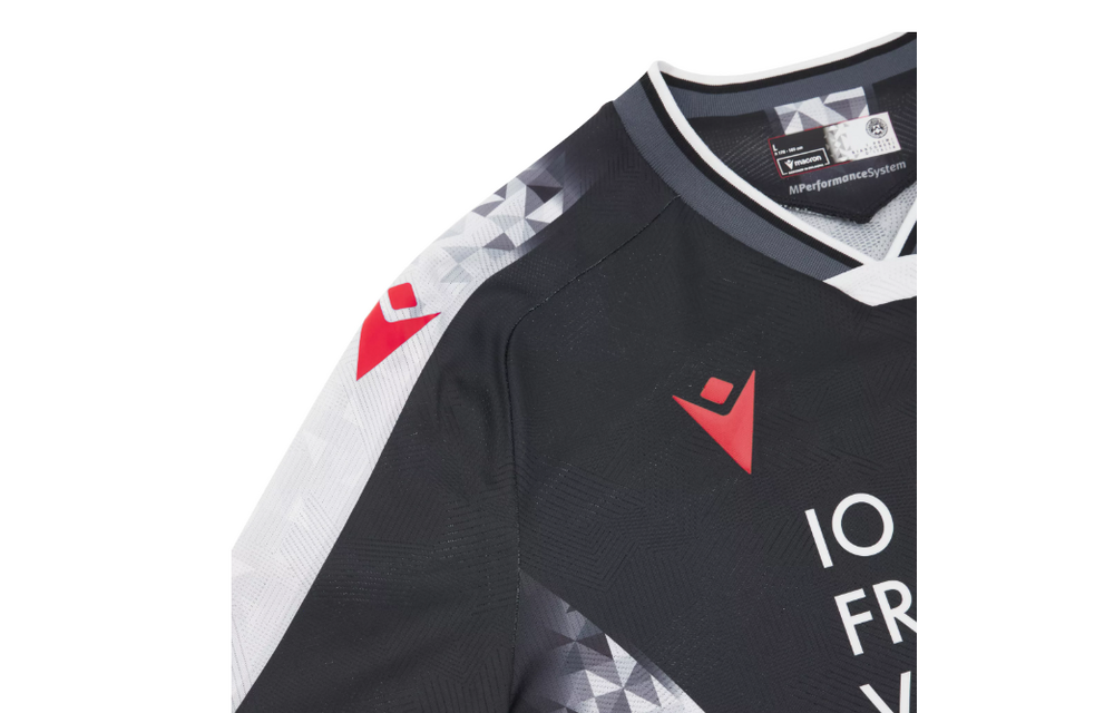 Macron Udinese 2025 - 26 Authentic Home Jersey - Black/White