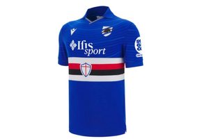Macron UC Sampdoria 2025 - 26 Authentic Home Jersey - Black/White