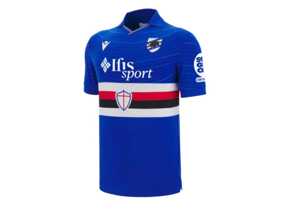 Macron UC Sampdoria 2025 - 26 Authentic Home Jersey - Black/White