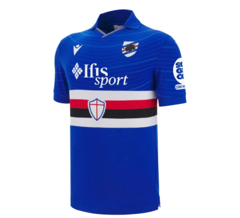 Macron UC Sampdoria 2025 - 26 Authentic Home Jersey - Black/White