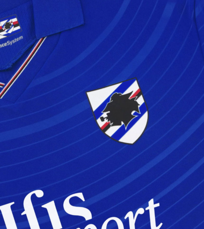 Macron UC Sampdoria 2025 - 26 Authentic Home Jersey - Black/White