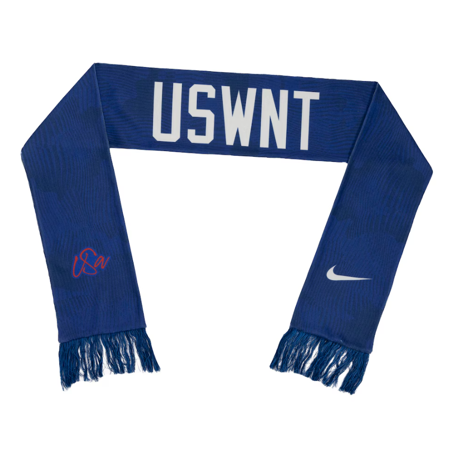 Nike USA United States USWNT 2025 Verbiage Scarf - Navy Blue/Red/White