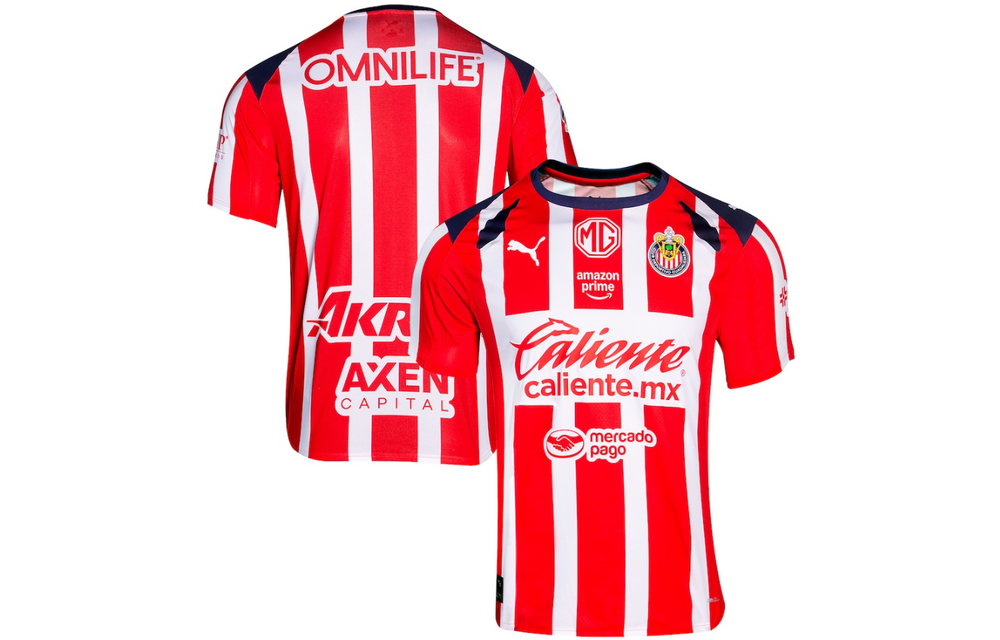 Puma Chivas DG 2025 - 26 Authentic Home Jersey - Red/White/Navy Blue