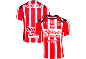 Puma Chivas DG 2025 - 26 Authentic Home Jersey - Red/White/Navy Blue