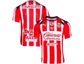 Puma Chivas DG 2025 - 26 Authentic Home Jersey - Red/White/Navy Blue