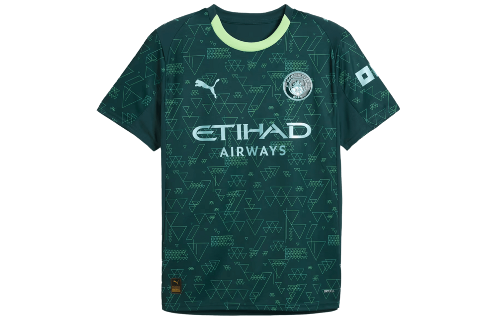 Puma Manchester City 2025 -26 EA Sports Fourth Jersey - Green Terrain