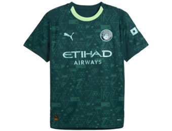 Puma Manchester City 2025 -26 EA Sports Fourth Jersey - Green Terrain