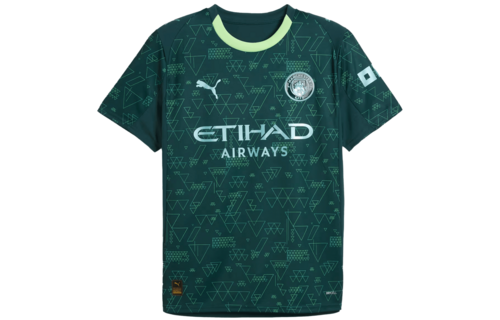 Puma Manchester City 2025 -26 EA Sports Fourth Jersey - Green Terrain