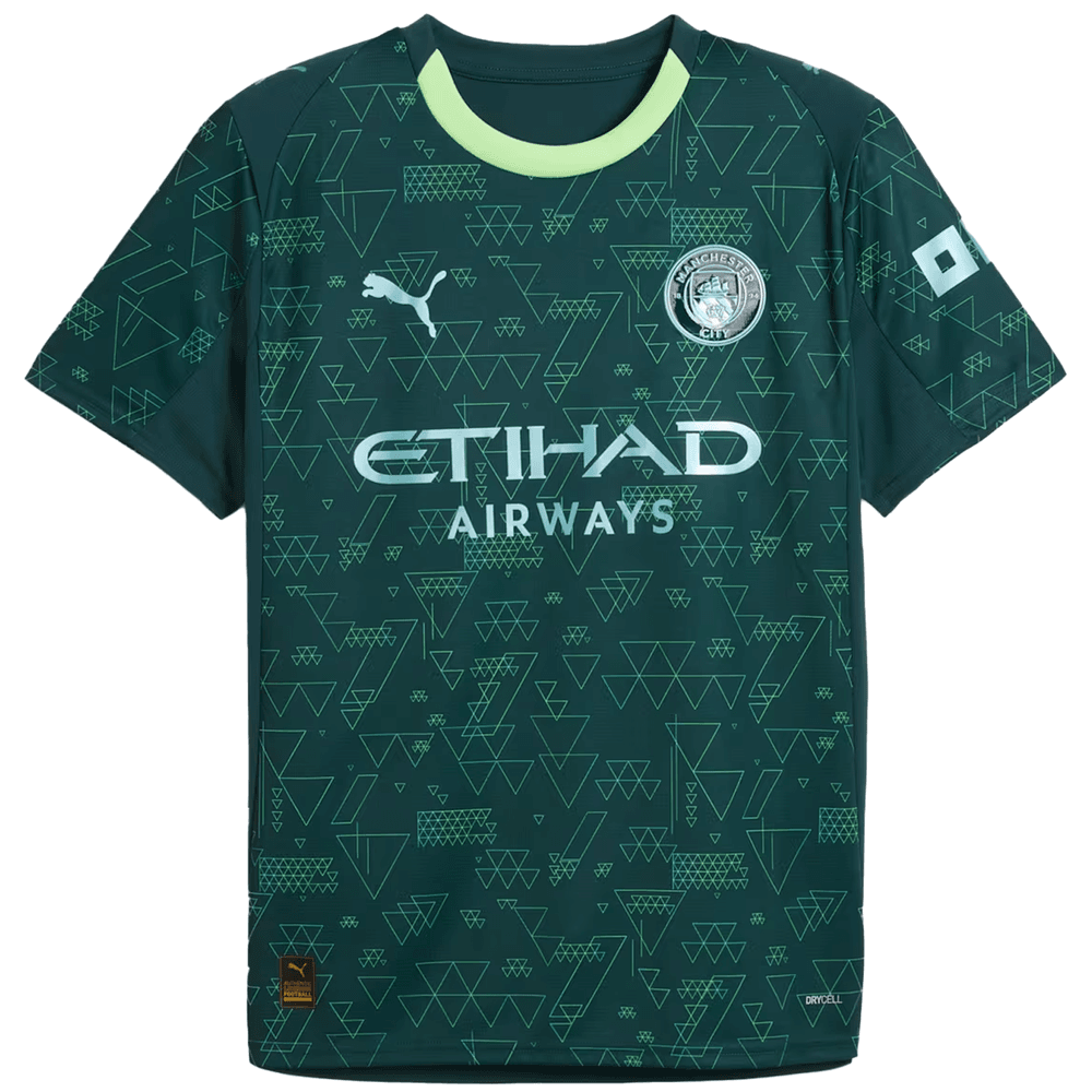 Puma Manchester City 2025 -26 EA Sports Fourth Jersey - Green Terrain
