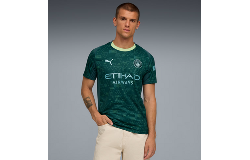 Puma Manchester City 2025 -26 EA Sports Fourth Jersey - Green Terrain
