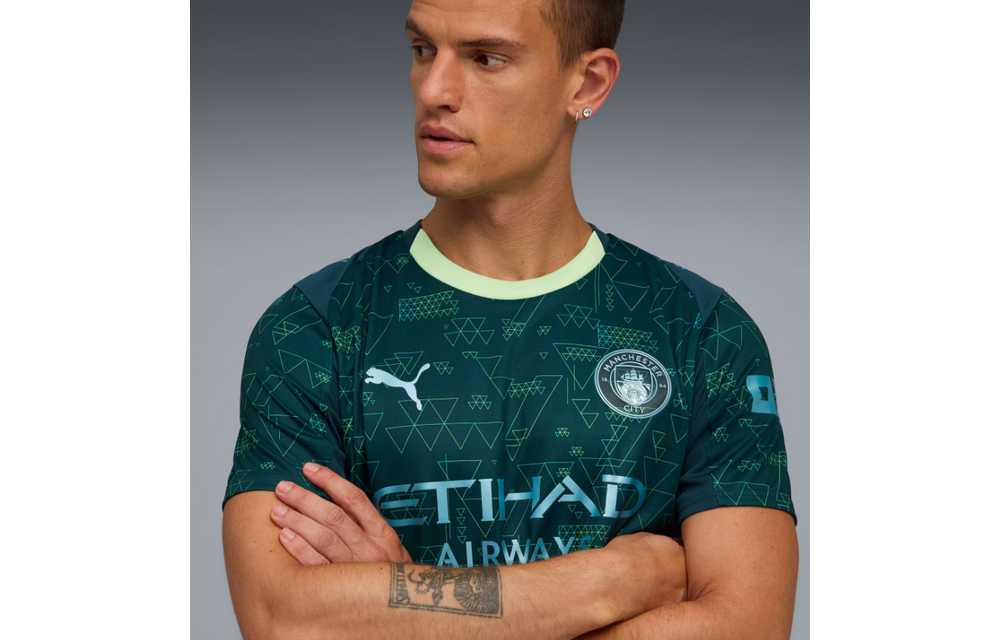 Puma Manchester City 2025 -26 EA Sports Fourth Jersey - Green Terrain