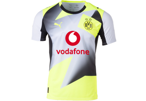 Puma BVB Borussia Dortmund 2025 - 26 Away Soccer Jersey - Silver Mist/Yellow Alert