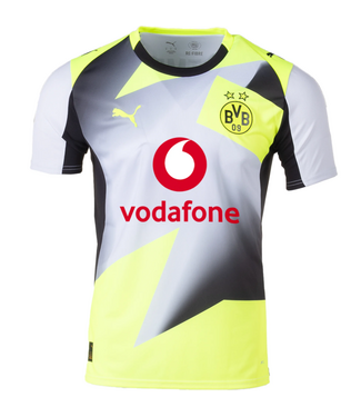 Puma Puma BVB Borussia Dortmund 2025 - 26 Away Soccer Jersey - Silver Mist/Yellow Alert