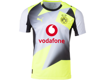 Puma BVB Borussia Dortmund 2025 - 26 Away Soccer Jersey - Silver Mist/Yellow Alert