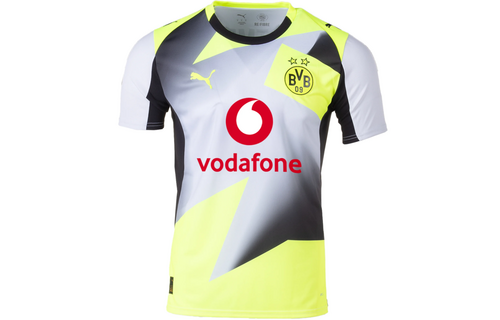 Puma BVB Borussia Dortmund 2025 - 26 Away Soccer Jersey - Silver Mist/Yellow Alert