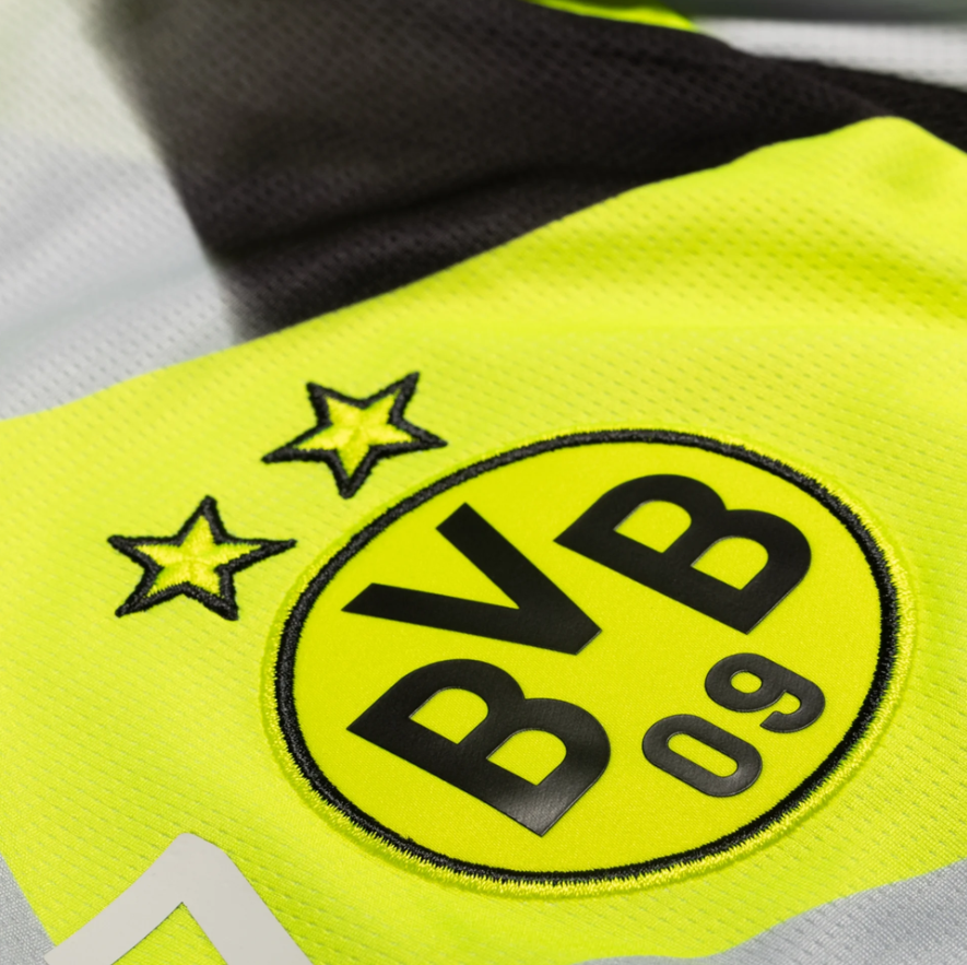 Puma BVB Borussia Dortmund 2025 - 26 Away Soccer Jersey - Silver Mist/Yellow Alert