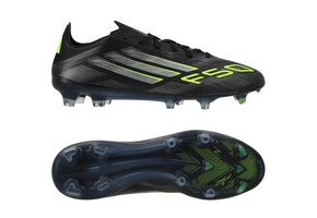 adidas F50 PRO FG / MG RTG Pack- Core Black/Iron Metallic/Lucid Lemon