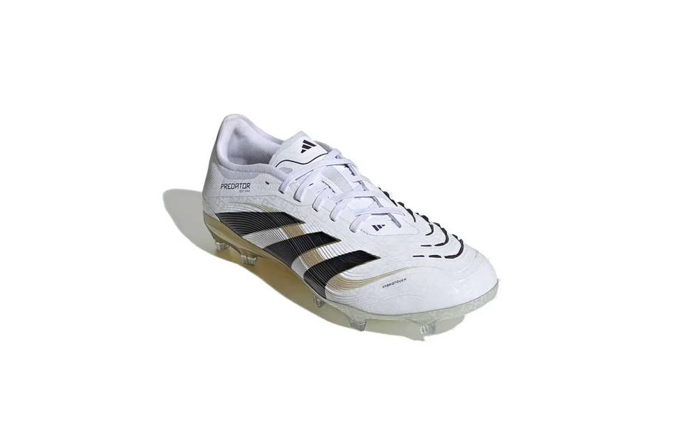 adidas Predator 25 PRO FG - Cloud White/Core Black/Gold Metallic