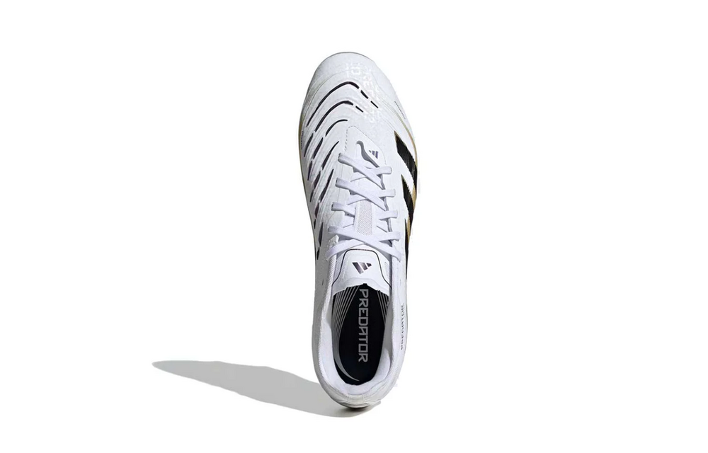 adidas Predator 25 PRO FG - Cloud White/Core Black/Gold Metallic
